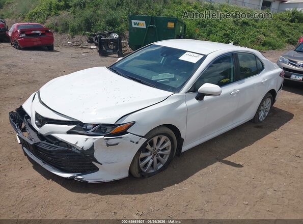 4T1C11BK9LU016740 2020 TOYOTA CAMRY White Առջևի ձախ երեք քառորդ տեսարան
