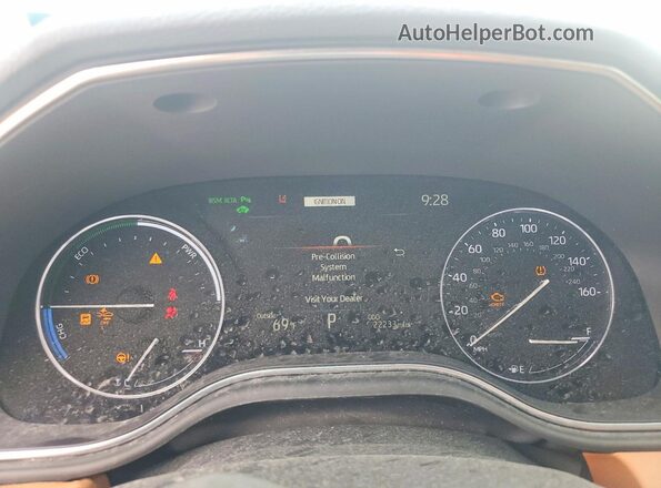 4T1DA1AB0NU013590 2022 TOYOTA AVALON Silver ხელსაწყოთა პანელის ხედი