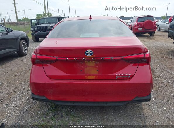 4T1DA1AB6NU012198 2022 TOYOTA AVALON Red 
