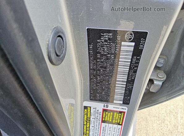 4T1DAACK0SU021293 2025 TOYOTA CAMRY Silver 