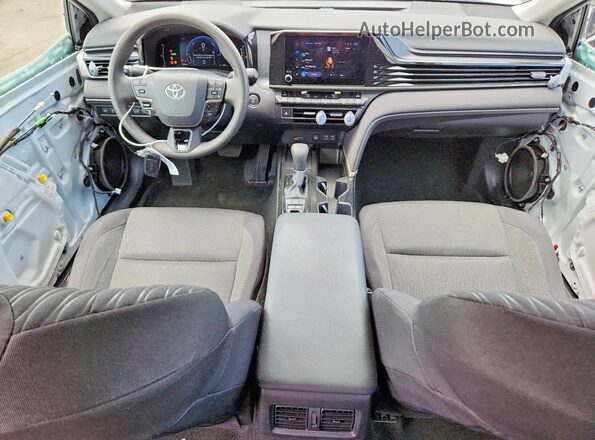 4T1DAACK0SU123662 2025 TOYOTA CAMRY White Вид панелі приладів