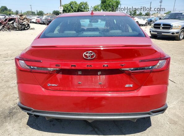 4T1DAACK0SU176362 2025 TOYOTA CAMRY Red Вид ззаду