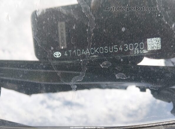 4T1DAACK0SU543020 2025 TOYOTA CAMRY Black Вид підкапотного простору