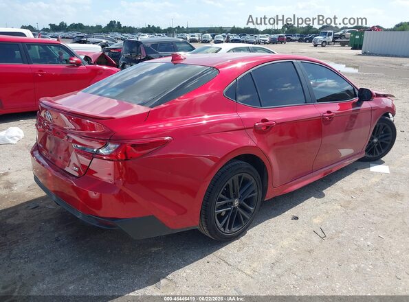 4T1DAACK1SU021612 2025 TOYOTA CAMRY Red Задня права чверть