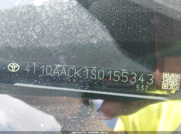4T1DAACK1SU155343 2025 TOYOTA CAMRY Серый Вид подкапотного пространства