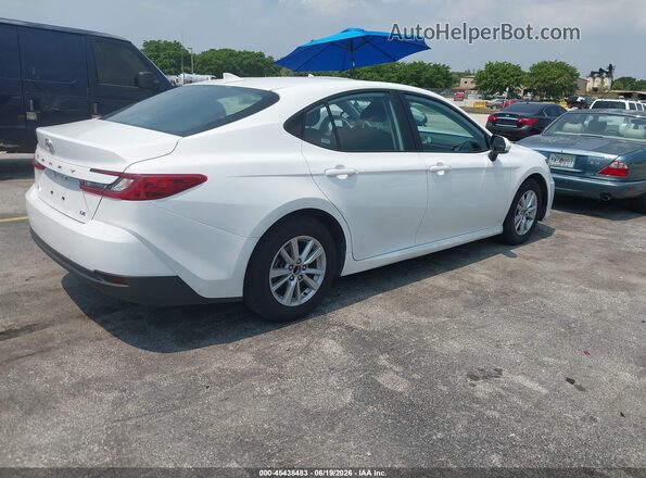 4T1DAACK1SU583879 2025 TOYOTA CAMRY White Задня права чверть