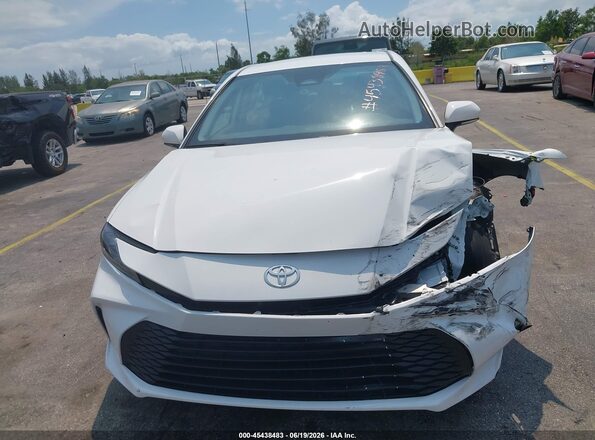 4T1DAACK1SU583879 2025 TOYOTA CAMRY White Вид щитка приладів