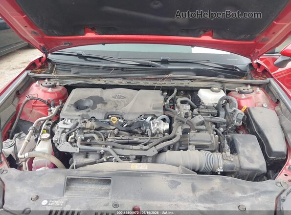 4T1DAACK2SU007797 2025 TOYOTA CAMRY Red Rear view