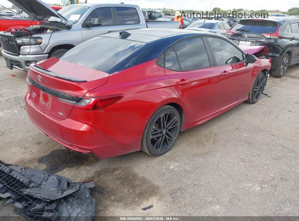 4T1DAACK2SU010599 2025 TOYOTA CAMRY Red უკანა მარჯვენა