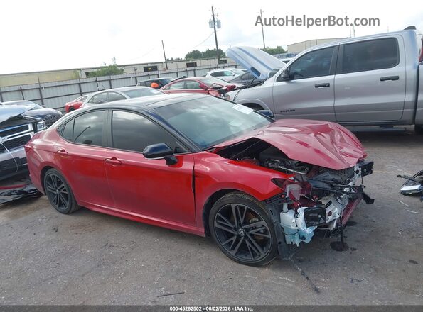 4T1DAACK2SU010599 2025 TOYOTA CAMRY Red სალონის 360-გრადუსიანი ხედი