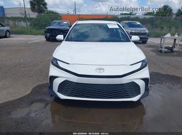 4T1DAACK2SU145159 2025 TOYOTA CAMRY White Widok zestawu wskaźników