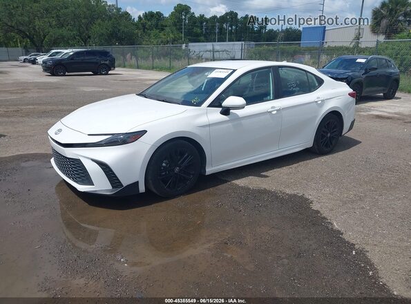 4T1DAACK2SU145159 2025 TOYOTA CAMRY White Przód lewy
