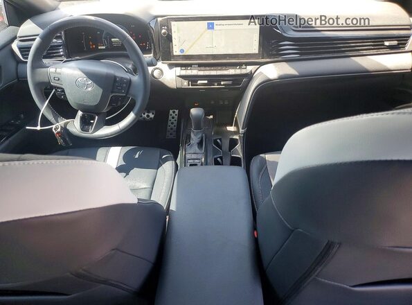 4T1DAACK2SU172586 2025 TOYOTA CAMRY Gray Вид панелі приладів