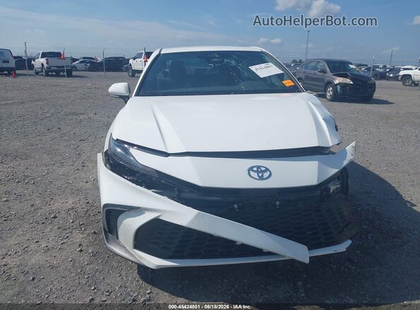 4T1DAACK2SU537980 2025 TOYOTA CAMRY White Вид щитка приладів