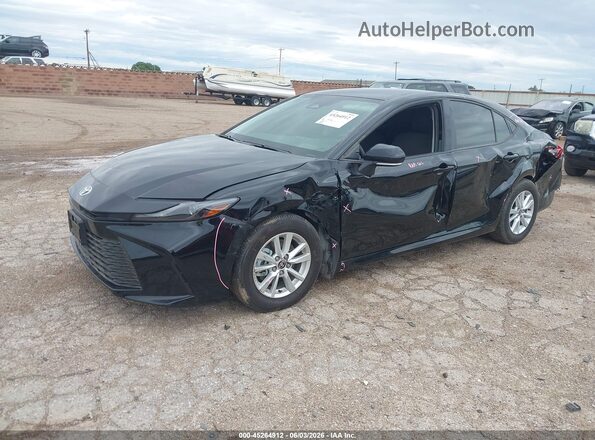 4T1DAACK2SU641000 2025 TOYOTA CAMRY Black Առջևի ձախ երեք քառորդ տեսարան