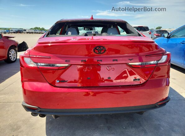 4T1DAACK2TU255582 2026 TOYOTA CAMRY Red Rear view