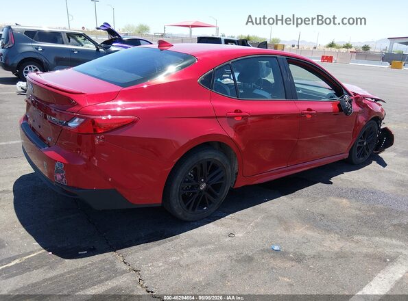 4T1DAACK3SU014127 2025 TOYOTA CAMRY Red Задня права чверть