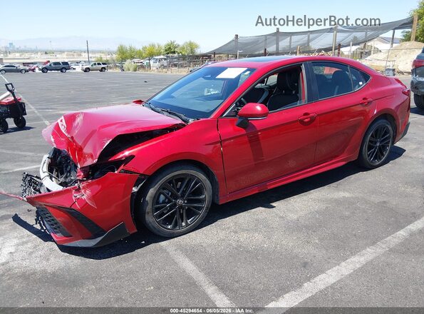 4T1DAACK3SU014127 2025 TOYOTA CAMRY Red Передня ліва чверть