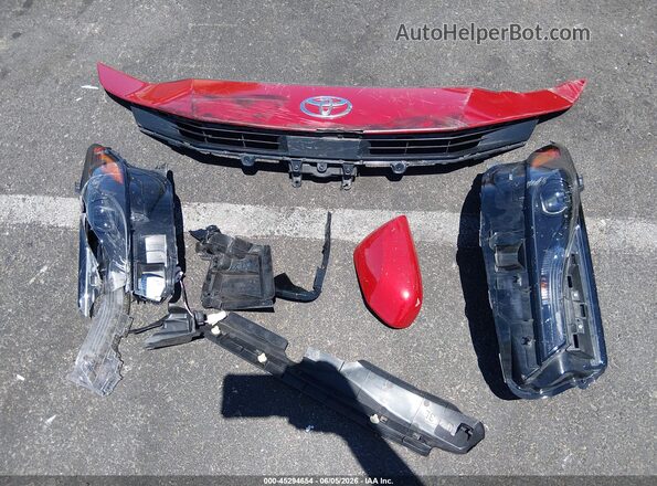 4T1DAACK3SU014127 2025 TOYOTA CAMRY Red Вид щитка приладів