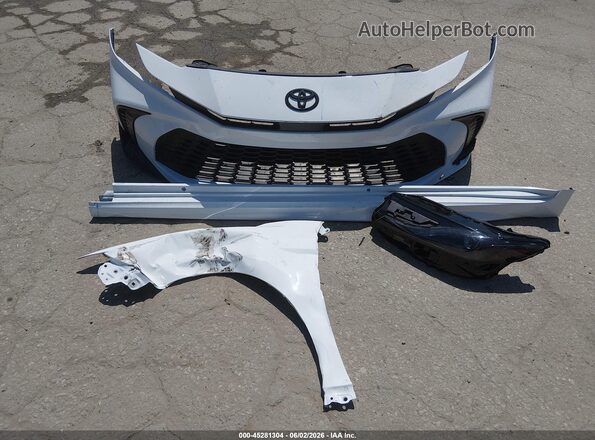 4T1DAACK3SU122229 2025 TOYOTA CAMRY White Vista del cuadro de instrumentos