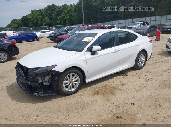 4T1DAACK3SU201447 2025 TOYOTA CAMRY White Առջևի ձախ երեք քառորդ տեսարան