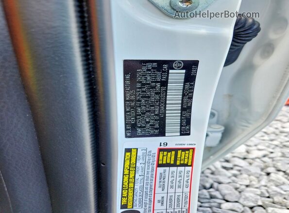 4T1DAACK3SU202792 2025 TOYOTA CAMRY Белый 