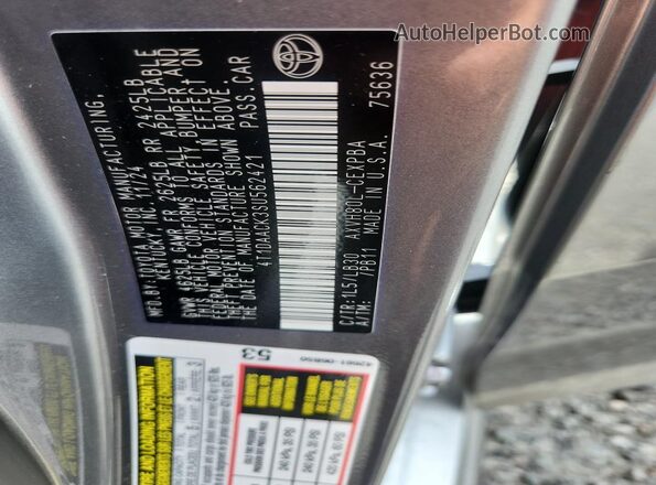 4T1DAACK3SU562421 2025 TOYOTA CAMRY Gray 