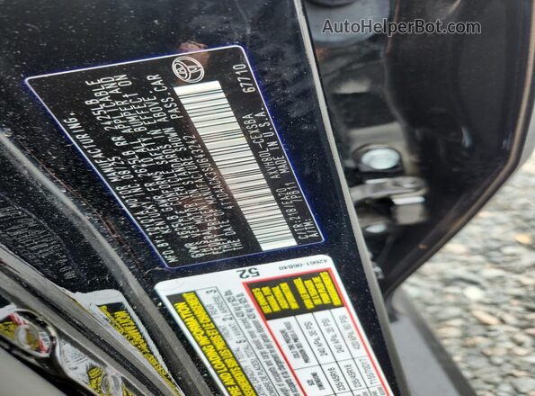 4T1DAACK3SU643242 2025 TOYOTA CAMRY Black Вид підкапотного простору