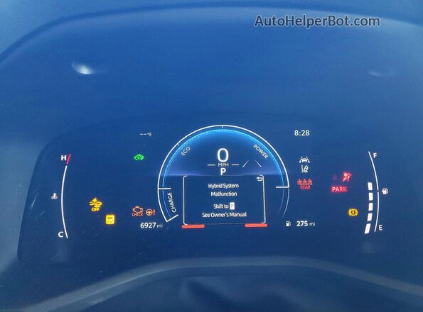 4T1DAACK3SU645010 2025 TOYOTA CAMRY Белый Вид щитка приборов