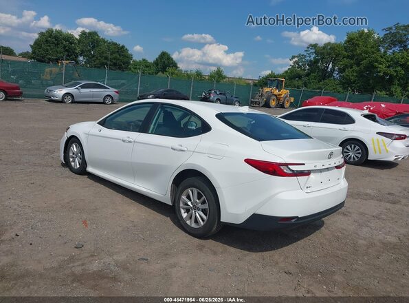 4T1DAACK4SU004626 2025 TOYOTA CAMRY White Հետևի ձախ