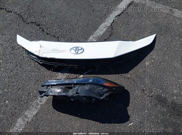 4T1DAACK4SU037772 2025 TOYOTA CAMRY White Vista del cuadro de instrumentos