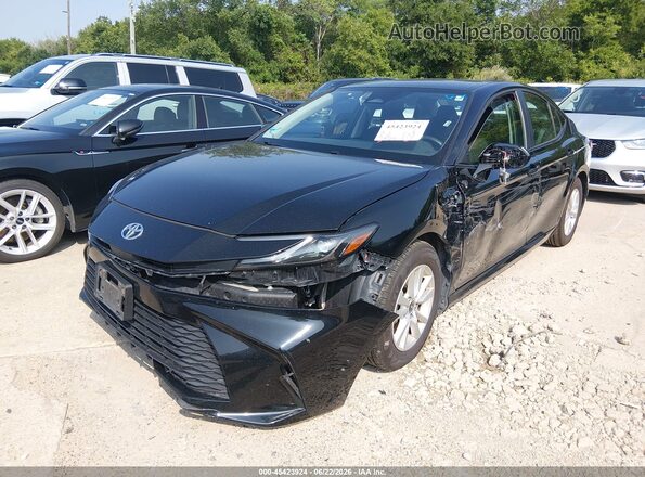 4T1DAACK4SU508769 2025 TOYOTA CAMRY Black წინა მარცხენა ხედი სამი მეოთხედიდან