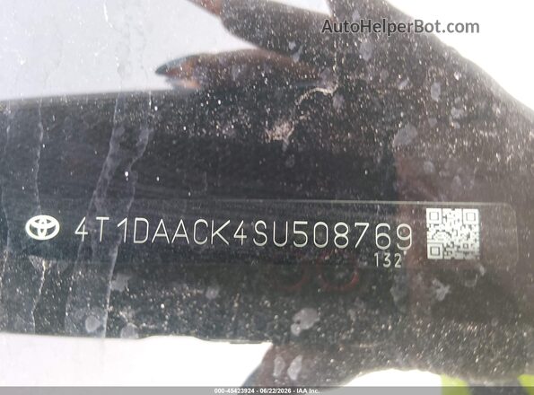 4T1DAACK4SU508769 2025 TOYOTA CAMRY Black ძრავის განყოფილების ხედი