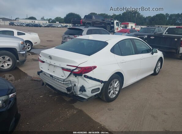 4T1DAACK5SU007826 2025 TOYOTA CAMRY Белый Задняя правая четверть