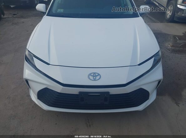 4T1DAACK5SU007826 2025 TOYOTA CAMRY Белый Вид щитка приборов