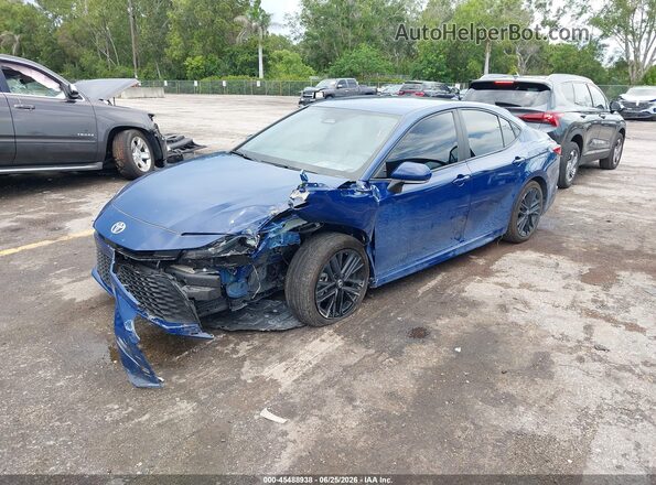 4T1DAACK5SU010953 2025 TOYOTA CAMRY Blue წინა მარცხენა ხედი სამი მეოთხედიდან