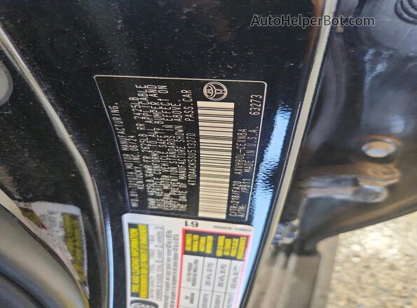4T1DAACK5SU513270 2025 TOYOTA CAMRY Черный 
