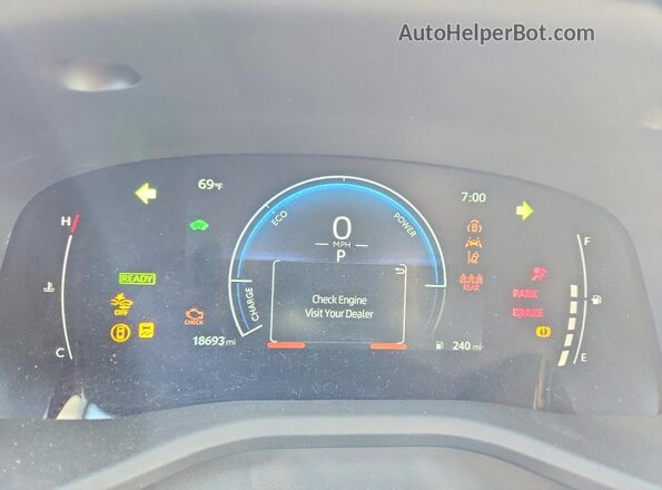 4T1DAACK5SU613949 2025 TOYOTA CAMRY Gray Вид щитка приладів
