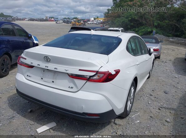 4T1DAACK6SU040186 2025 TOYOTA CAMRY Белый Задняя правая четверть