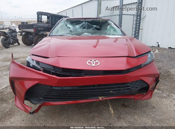 4T1DAACK6SU053309 2025 TOYOTA CAMRY Red Widok zestawu wskaźników