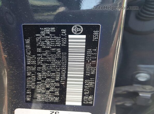 4T1DAACK6SU520910 2025 TOYOTA CAMRY Gray 