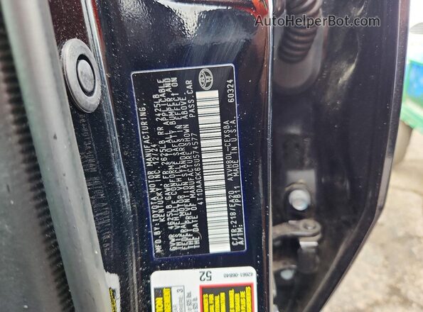 4T1DAACK6SU574577 2025 TOYOTA CAMRY Black Вид підкапотного простору