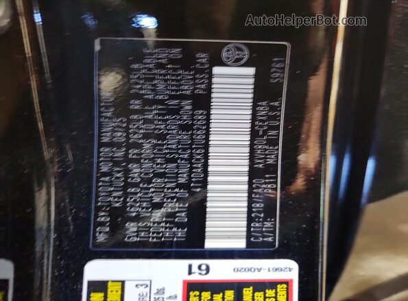 4T1DAACK6TU662689 2026 TOYOTA CAMRY Black 