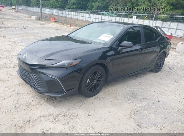 4T1DAACK7SU189979 2025 TOYOTA CAMRY Black Առջևի ձախ երեք քառորդ տեսարան