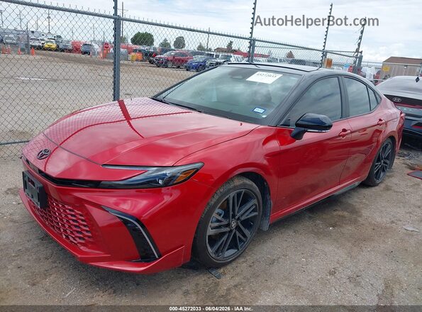 4T1DAACK7TU229625 2026 TOYOTA CAMRY Maroon წინა მარცხენა ხედი სამი მეოთხედიდან