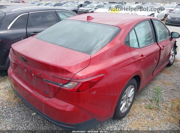 4T1DAACK8SU074419 2025 TOYOTA CAMRY Red Задня права чверть