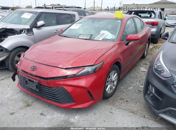4T1DAACK8SU074419 2025 TOYOTA CAMRY Red Передня ліва чверть