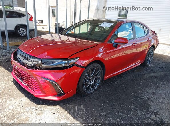 4T1DAACK8SU094542 2025 TOYOTA CAMRY Red Przód lewy