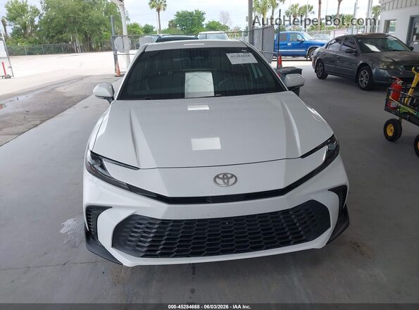4T1DAACK8SU115812 2025 TOYOTA CAMRY Белый Вид щитка приборов