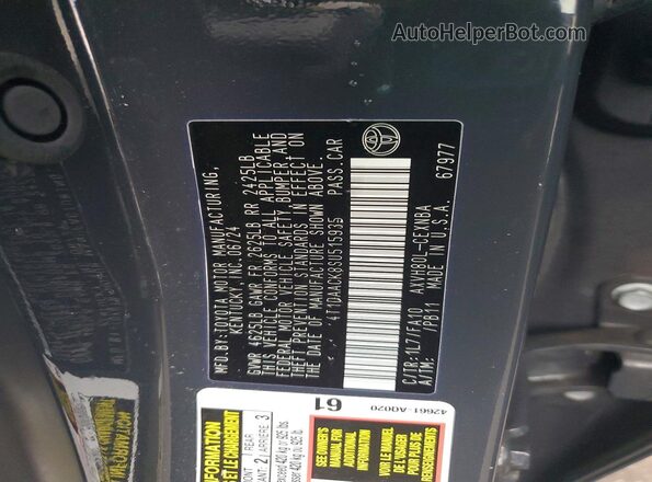 4T1DAACK8SU515935 2025 TOYOTA CAMRY Blue 